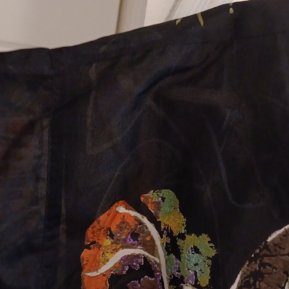 Chico's silk open front jacket. Cuffed sleeves, snap closure at neck - Picture 5 of 7